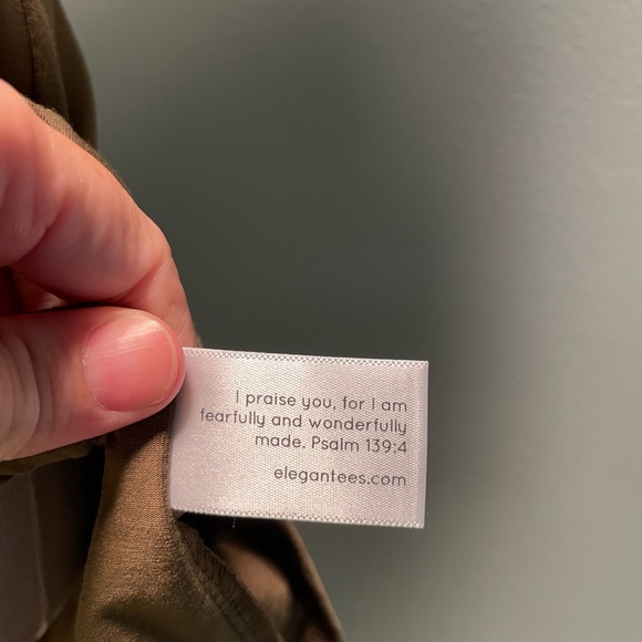 Elegantees Madeline tunic in Beech Olive, XS - Picture 9 of 9